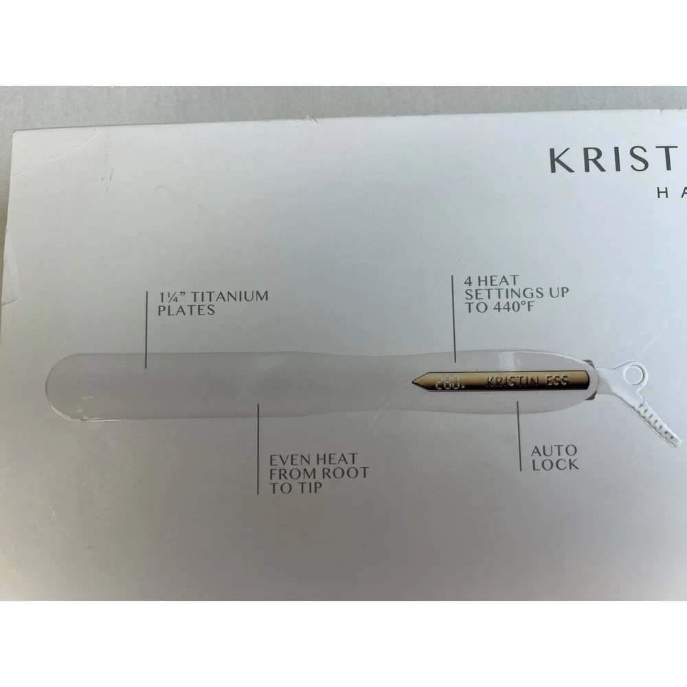 Kristin Ess 3-in-1 Titanium Flat Iron - 1 1/4 inch Curl Or Straight Frizz Contro